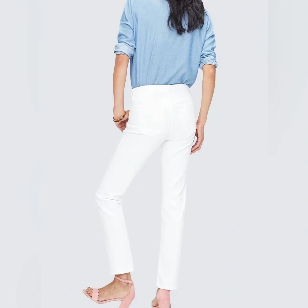 NYDJ Sheri Slim White Lift Tuck‎ Technology USA Made Ladies Size 10